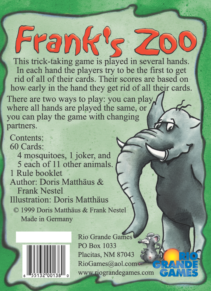 Frank's Zoo (ONLINE ORDER ONLY)