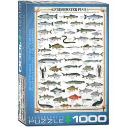 Freshwater Fish 1000 Piece Jigsaw Puzzle Eurographics (ONLINE ORDER ONLY)