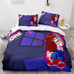 Friday Night Funkin Cosplay Bedding Sets Quilt Covers Without Filler (Online Order Only)
