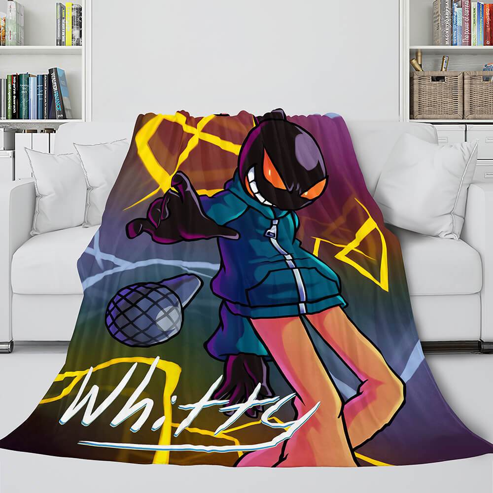 Friday Night Funkin FNF Whitty Flannel Fleece Blanket (Online Order Only)