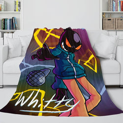 Friday Night Funkin FNF Whitty Flannel Fleece Blanket (Online Order Only)