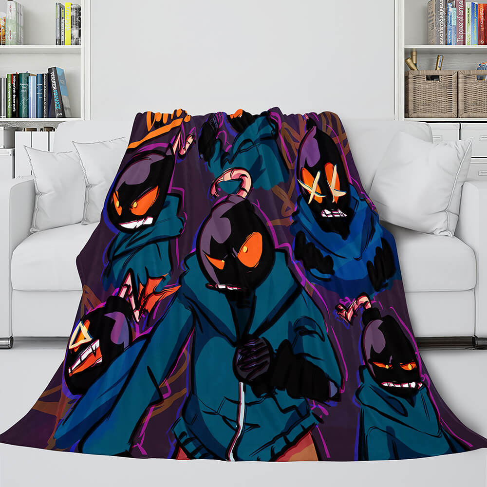 Friday Night Funkin FNF Whitty Flannel Fleece Throw Cosplay Blanket (Online Order Only)