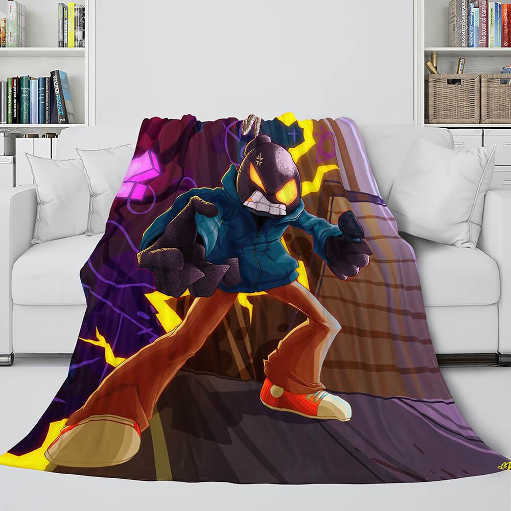 Friday Night Funkin FNF Whitty Flannel Fleece Blanket (Online Order Only)
