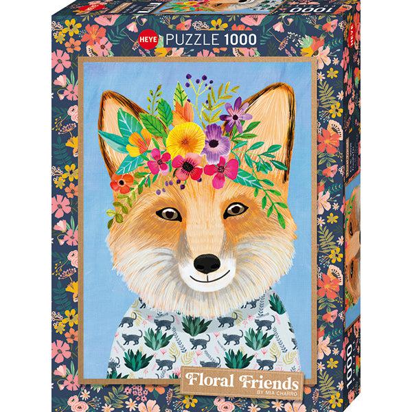Friendly Fox Floral Friends 1000 Piece Jigsaw Puzzle Heye (ONLINE ORDER ONLY)