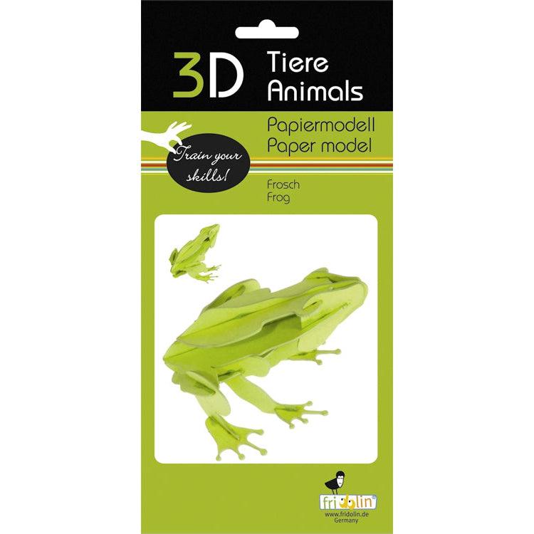 Frog 3D Cardboard Model Kit Fridolin (ONLINE ORDER ONLY)