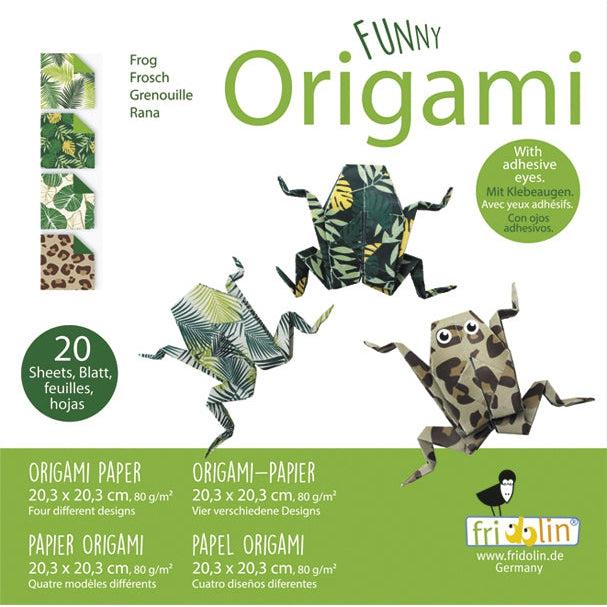 Frog Funny Origami Kit Fridolin (ONLINE ORDER ONLY)