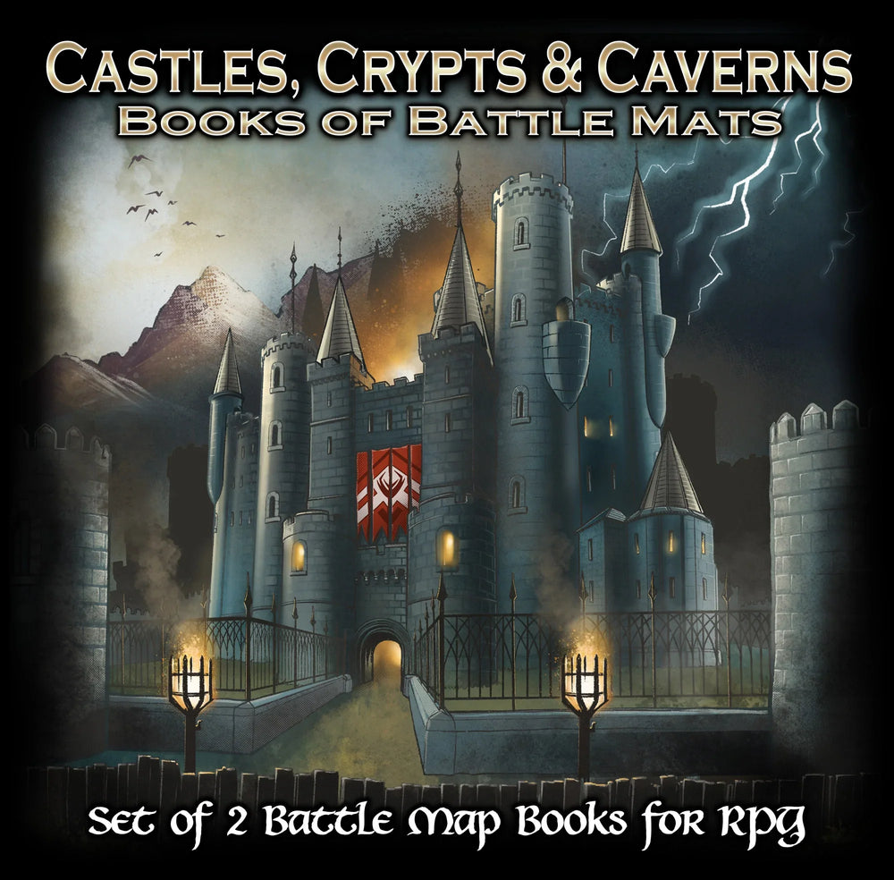 Book of Battle Mats: Castles, Crypts & Caverns (ONLINE ORDER ONLY)
