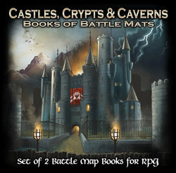 Book of Battle Mats: Castles, Crypts & Caverns (ONLINE ORDER ONLY)