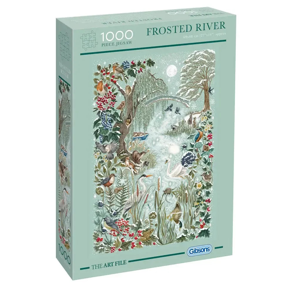 Frosted River 1000 Piece Jigsaw Puzzle Gibsons (ONLINE ORDER ONLY)