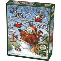 Frosty Feeds His Friends 1000 Piece Jigsaw Puzzle Cobble Hill