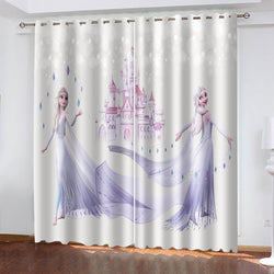 Frozen 2 Elsa Curtains Cosplay Blackout Window Drapes (Online Order Only)