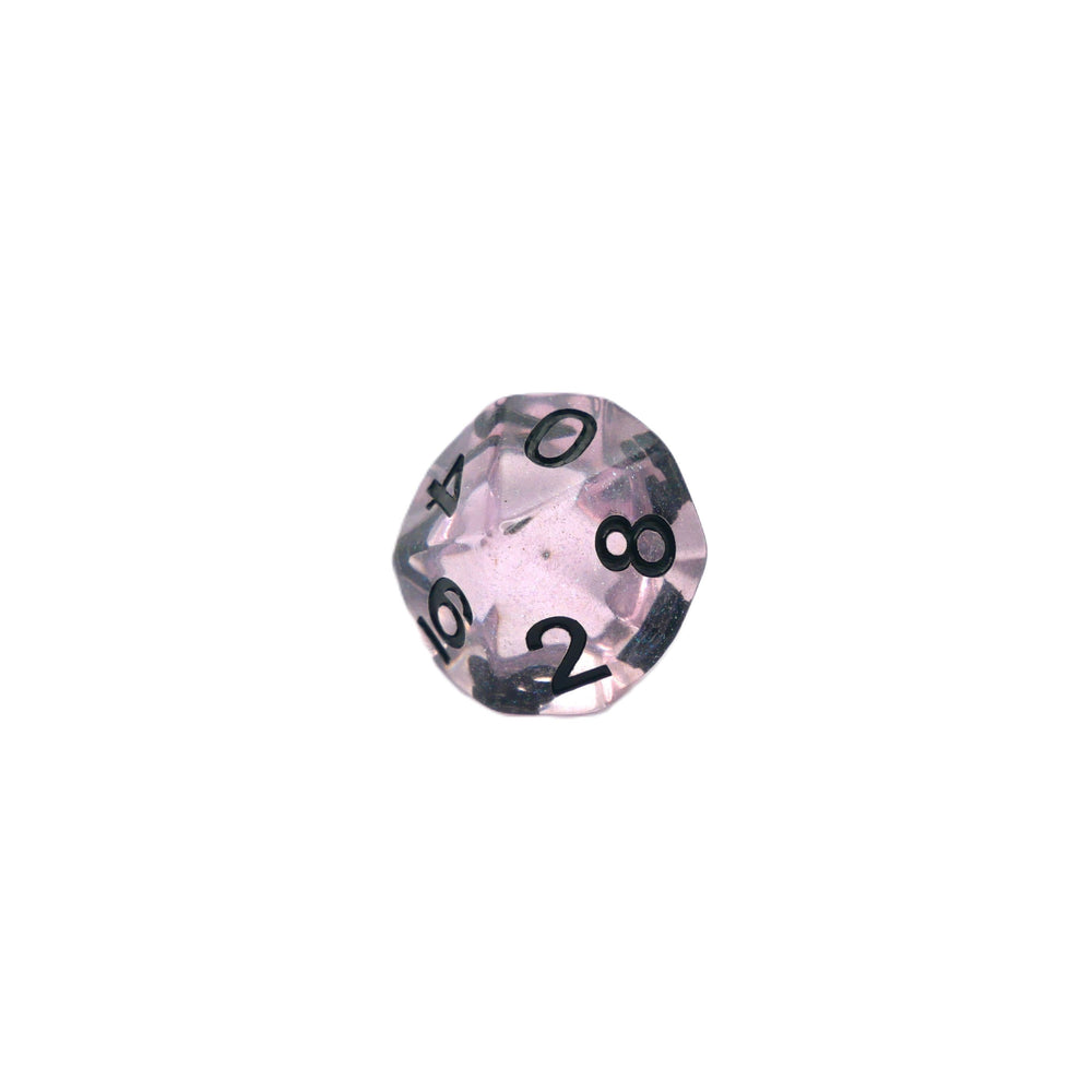 Frozen Blossom - 7 Piece DnD Dice Set | Acrylic RPG Gaming Dice (ONLINE ORDER ONLY)