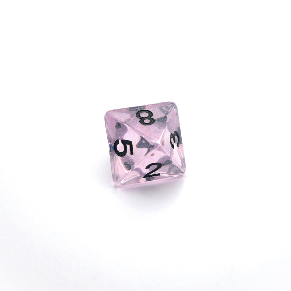 Frozen Blossom - 7 Piece DnD Dice Set | Acrylic RPG Gaming Dice (ONLINE ORDER ONLY)
