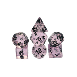 Frozen Blossom - 7 Piece DnD Dice Set | Acrylic RPG Gaming Dice (ONLINE ORDER ONLY)