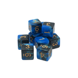 Frozen Corruption 10d6 - DnD Dice Set | Acrylic RPG Gaming Dice (ONLINE ORDER ONLY)