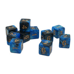 Frozen Corruption 10d6 - DnD Dice Set | Acrylic RPG Gaming Dice (ONLINE ORDER ONLY)
