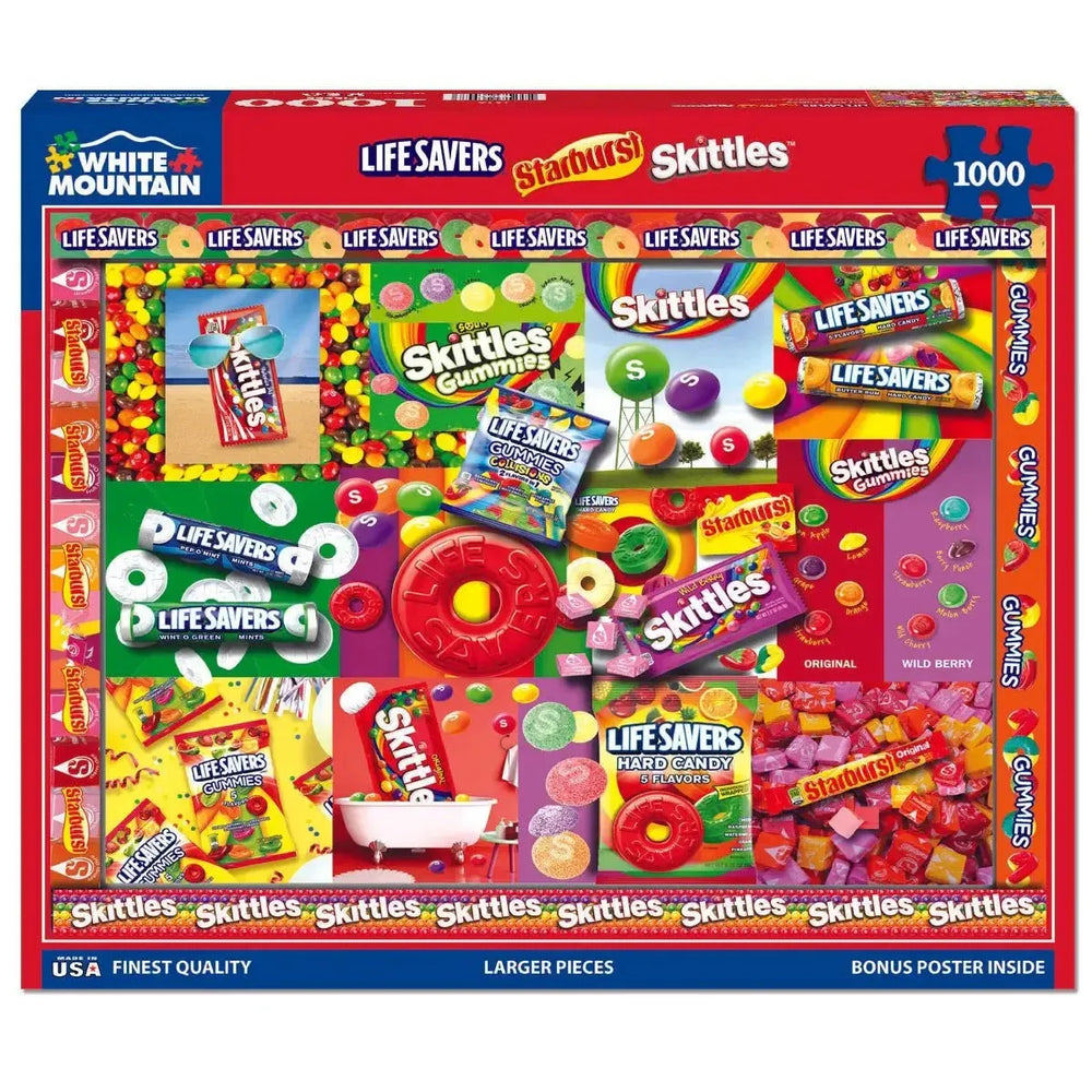 Fruit Candy 1000 Piece Jigsaw Puzzle White Mountain (ONLINE ORDER ONLY)