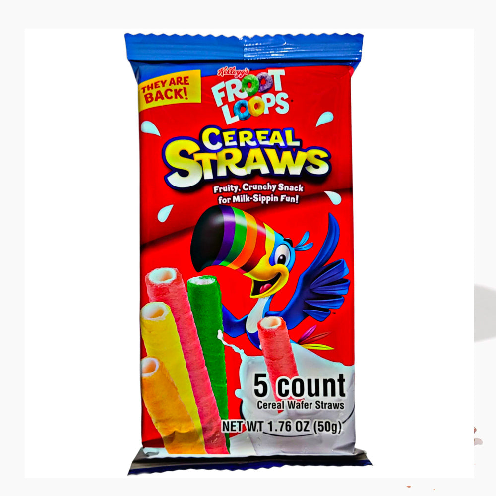 Froot Loops Cereal Straws 5 Count (50g) (ONLINE ORDER ONLY)