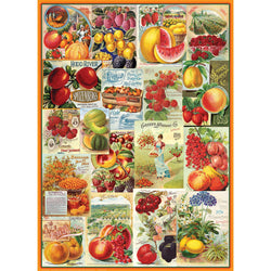 Fruits, Seed Catalog Collection 1000 Piece Jigsaw Puzzle Eurographics (ONLINE ORDER ONLY)