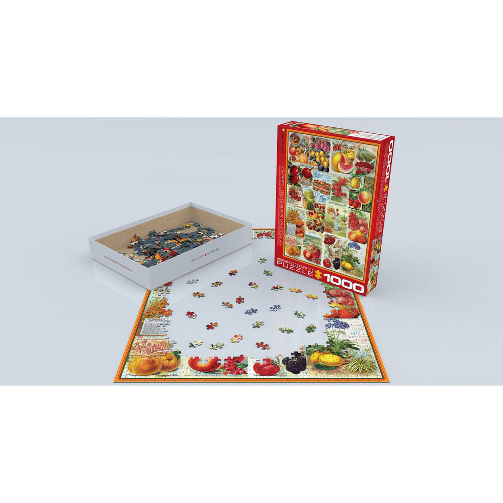 Fruits, Seed Catalog Collection 1000 Piece Jigsaw Puzzle Eurographics (ONLINE ORDER ONLY)