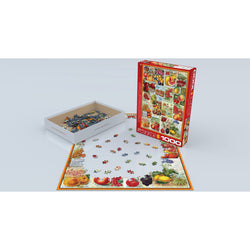 Fruits, Seed Catalog Collection 1000 Piece Jigsaw Puzzle Eurographics (ONLINE ORDER ONLY)