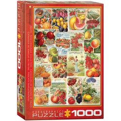 Fruits, Seed Catalog Collection 1000 Piece Jigsaw Puzzle Eurographics (ONLINE ORDER ONLY)