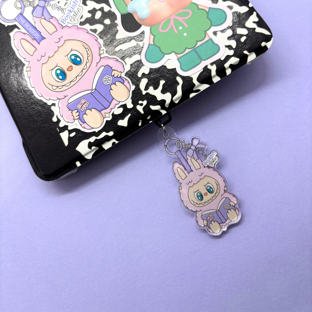 LaBookish Girlie| Bookish| Acrylic Charm| USB-C Charm (ONLINE ORDER ONLY)