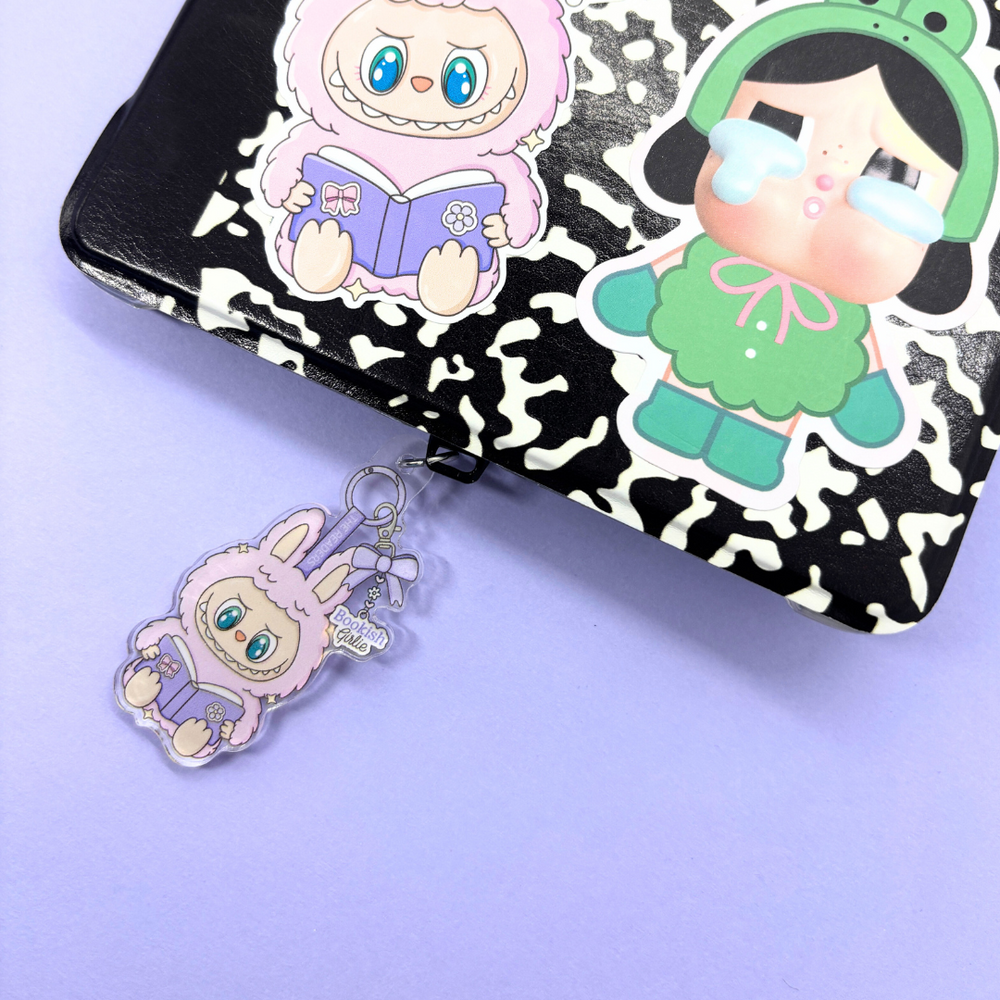 LaBookish Girlie| Bookish| Acrylic Charm| USB-C Charm (ONLINE ORDER ONLY)