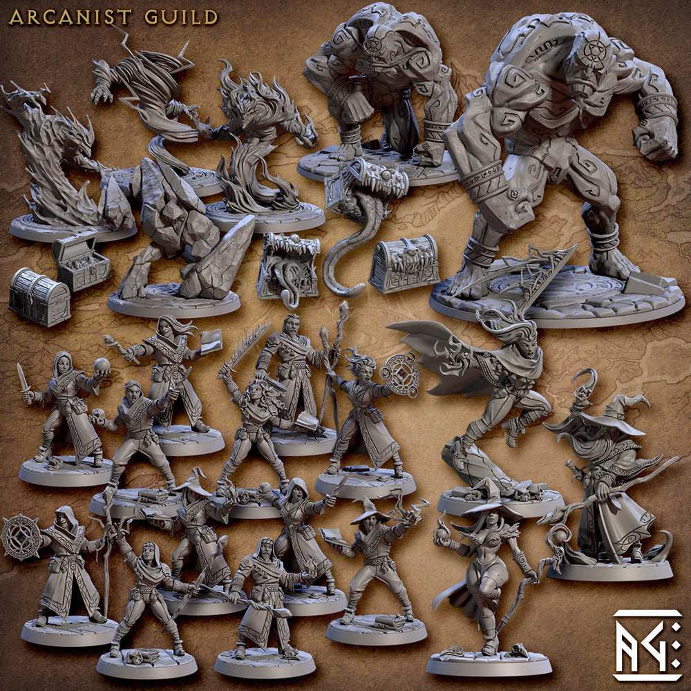 3D Printed Artisan Guild Arcanist Guild Weapons Rack Arcanists Guild 28mm 32mm (Online Only)