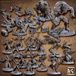 3D Printed Artisan Guild Volrunax Runebeard - The Guildmaster Arcanists Guild 28mm 32mm (Online Only)