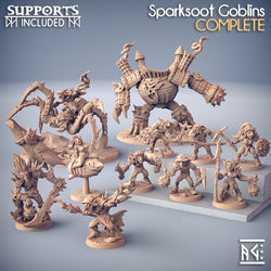 3D Printed Artisan Guild Zipzaap on Dread SkullSpider Sparksoot Goblin Set 28mm 32mm (Online Only)
