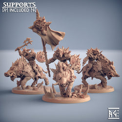 3D Printed Artisan Guild Hobgoblin Razorbeast Riders Blackrazor Hobgoblins 28mm 32mm (Online Only)