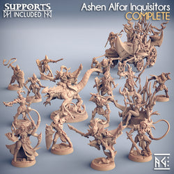 3D Printed Artisan Guild Ashen Inquisitor Set Ashen Alfar Inquisitors 28mm 32mm (Online Only)