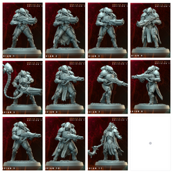 3D Printed Archvillain Games Phobian Orbita Hellscape Oblivion Court 28 32mm D&D (Online Only)