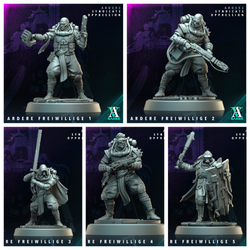 3D Printed Archvillain Games Ardere Freiwillige Ardere - Syndicate Oppression 28 32mm D&D (Online Only)