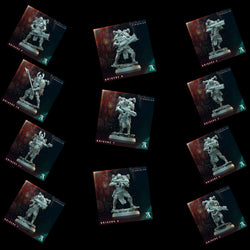 3D Printed Archvillain Games Krigere Far Frontiers Einherjar 28 32mm D&D (Online Only)