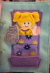 Felt Dollhouse Quiet Book - Toddler Activity Book - Educational Gift for Girls - Learning Toy - Unpaper Doll (ONLINE ORDER ONLY)