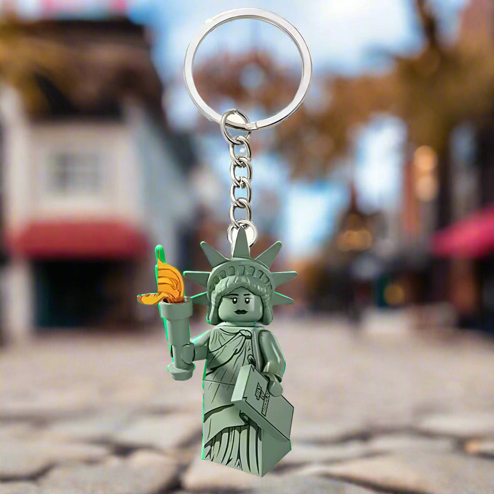 Statue of Liberty Minifigure Keychain (ONLINE ORDER ONLY)