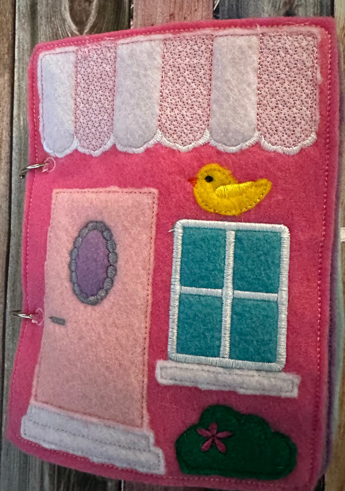 Felt Dollhouse Quiet Book - Toddler Activity Book - Educational Gift for Girls - Learning Toy - Unpaper Doll (ONLINE ORDER ONLY)