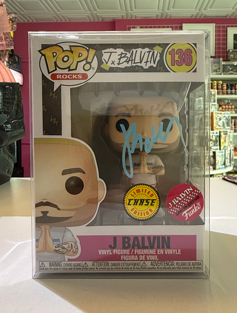 Funko Pop Rocks J. Balvin J.Balvin 136 LIMITED EDITION CHASE - AUTOGRAPHED (ONLINE ORDER ONLY)