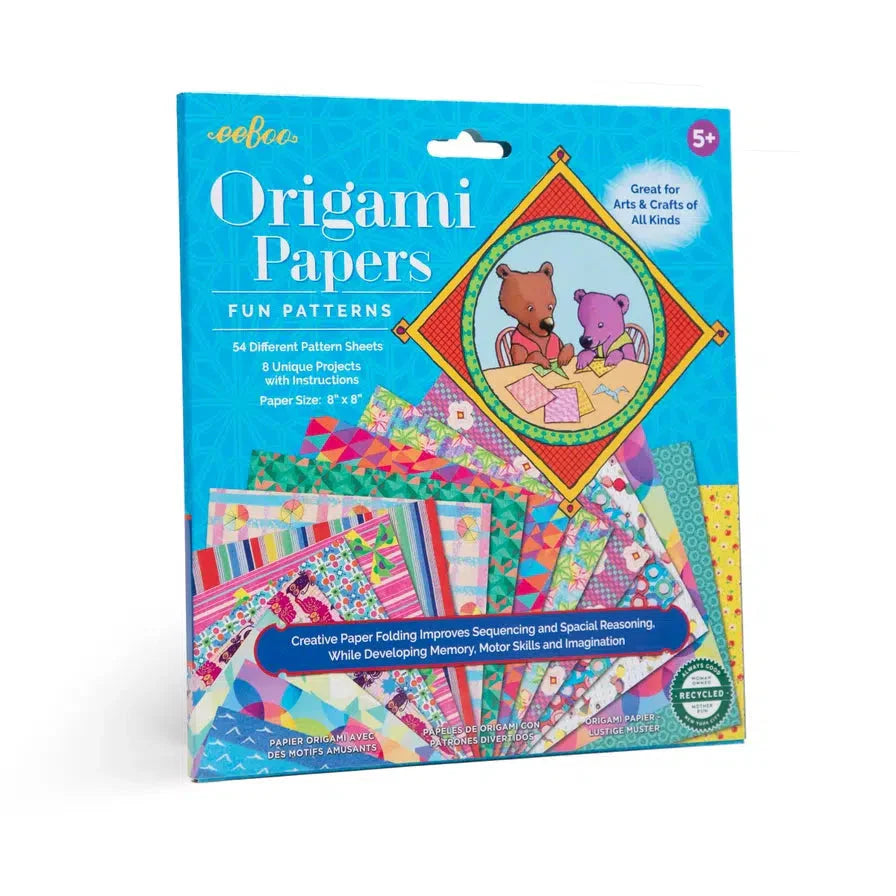 Fun Patterns Origami Papers Kit eeBoo (ONLINE ORDER ONLY)
