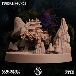 3D Printed Sordane Publishing Fungal Hound 28 32mm D&D (Online Only)