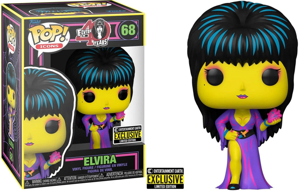 Funko POP! Icons: Elvira 40 Years Elvira 68 ENTERTAINMENT EARTH EXCLUSIVE