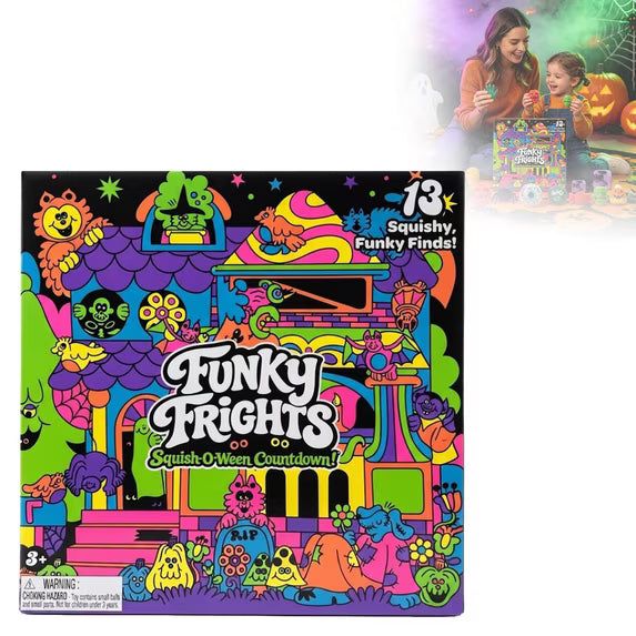 Schylling Nee-Doh 2026 Funky Frights Squish-O-Ween 13-Piece Countdown Calendar (ONLINE ORDER ONLY)
