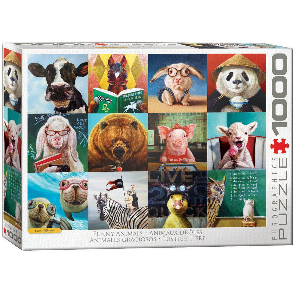 Funny Animals 1000 Piece Jigsaw Puzzle Eurographics (ONLINE ORDER ONLY)