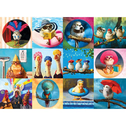Funny Birds 1000 Piece Jigsaw Puzzle Eurographics (ONLINE ORDER ONLY)
