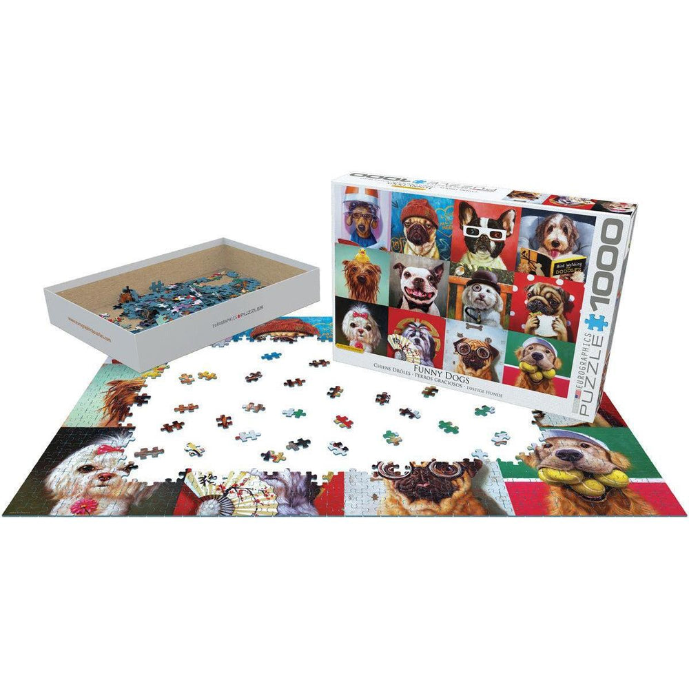 Funny Dogs 1000 Piece Jigsaw Puzzle Eurographics (ONLINE ORDER ONLY)