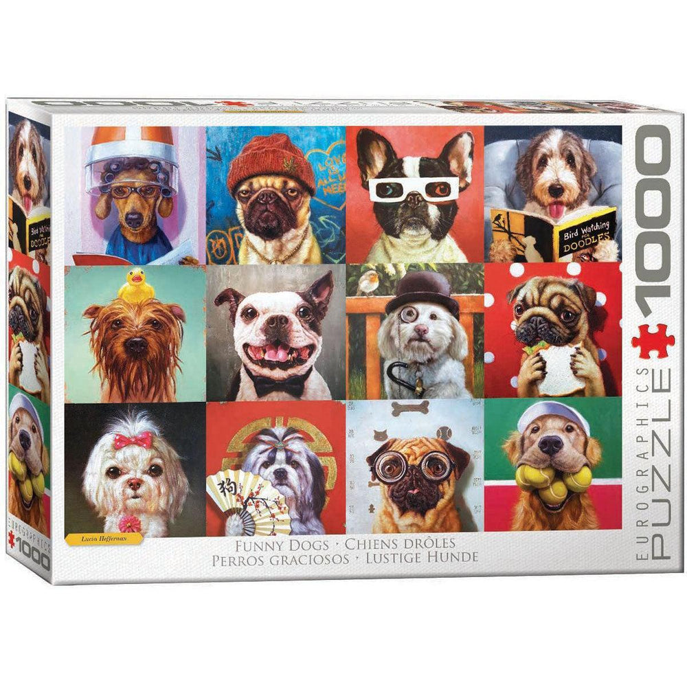 Funny Dogs 1000 Piece Jigsaw Puzzle Eurographics (ONLINE ORDER ONLY)
