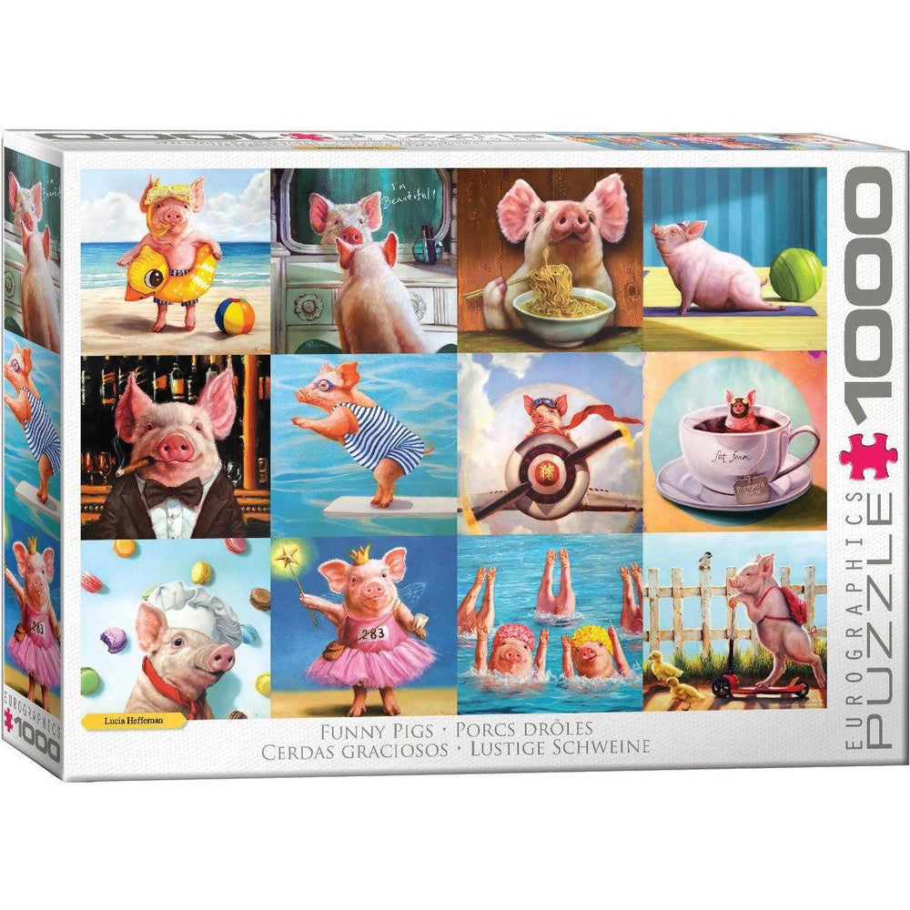 Funny Pigs 1000 Piece Jigsaw Puzzle Eurographics (ONLINE ORDER ONLY)