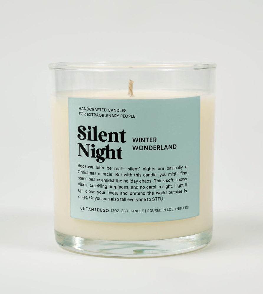 Silent Night Holiday Glass Candle (ONLINE ORDER ONLY)